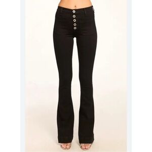 Ramy Brook Cindy Black High Rise Women’s Flare Jeans